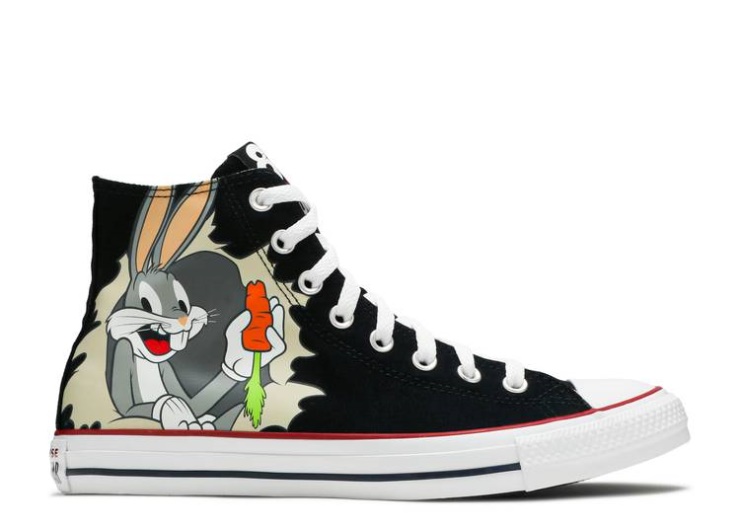 Converse Looney Tunes X Chuck Taylor All Star High - 80 Aniversario Negro/blanco/multi