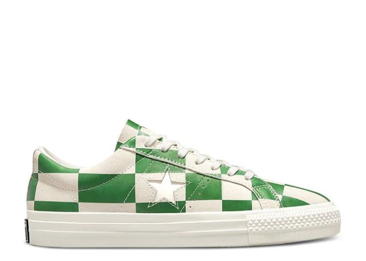 Converse One Star Low - Tablero Combado Blanco/verde Medio/blanco