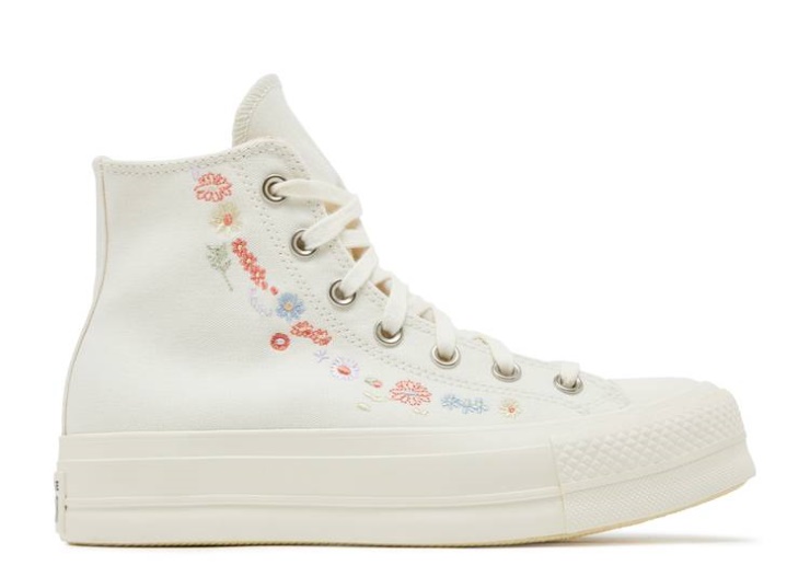 Converse Wmns Chuck Taylor All Star Plataforma Elevadora - Bordado Floral