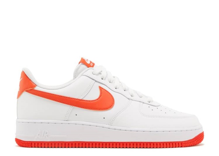Nike Air Force 1 07 - Blanco Equipo Naranja