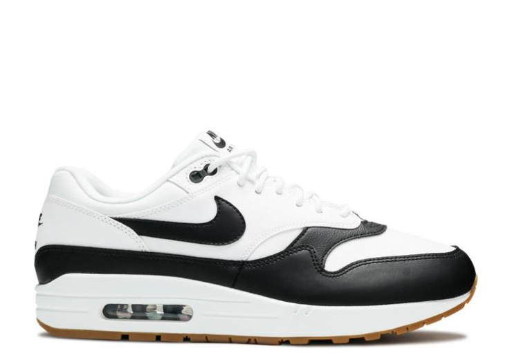 Nike Air Max 1 - Blanco Negro Goma