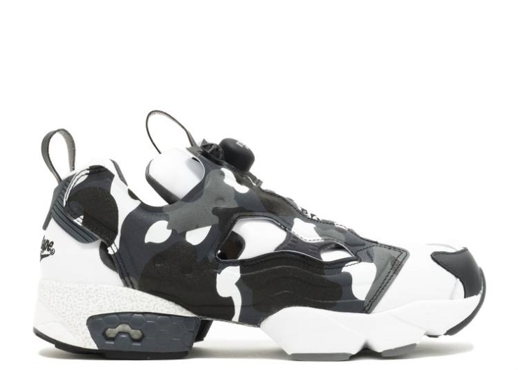 Reebok A Bathing Ape X Mita X Instapump Fury - Camo Blanco Negro