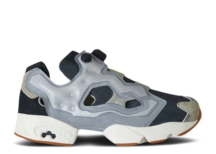 Fin Reebok. X Instapump Fury - Paquete De Fósiles Gris Puro/blanco Clásico