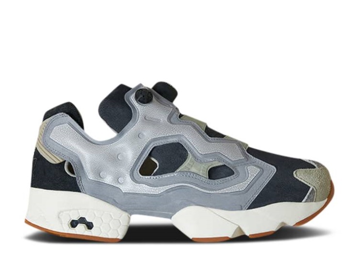 Fin Reebok. X Instapump Fury - Paquete De Fósiles Gris Verdadero/blanco Clásico