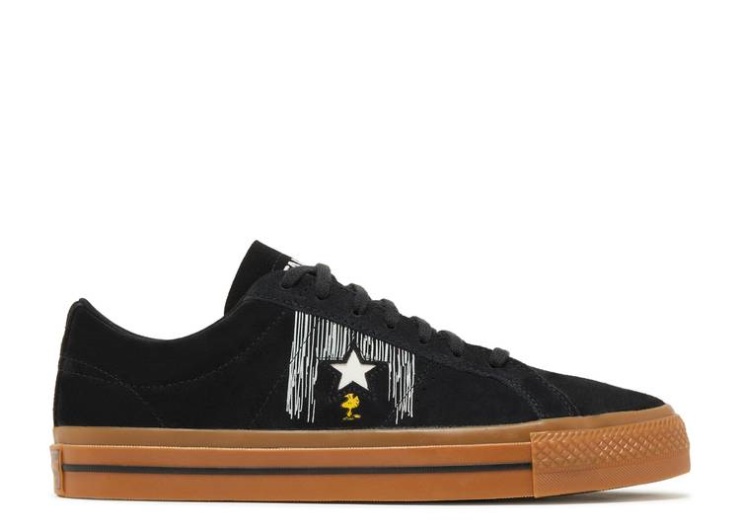 Converse Maní X Una Estrella Baja - Snoopy Y Woodstock